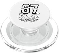 Argot Alpha Funny Six Seven 6 7 Meme Gen Alpha à 67 Mains PopSockets PopGrip pour MagSafe