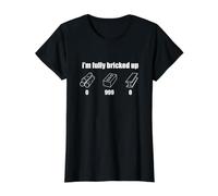 Argot Amusant de la génération Z des Jeux vidéo I'm Fully Bricked Up T-Shirt Graphique avec Valeur, Femme, Noir, L