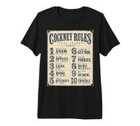 Argot rimé de Cockney Rules London T-Shirt Haut de Gamme