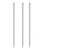 argtnayk 3pcs Aiguilles Couture à Main Extra Longues 3.0 * 200mm,Aiguille à Laine En Acier Inoxydable à Grand Chas Facile à Enfiler,Polyvalente Pour Cuir,Tissus éPais,Papier Peint Et RéParation