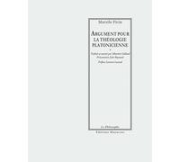 Argument pour la théologie platonicienne
