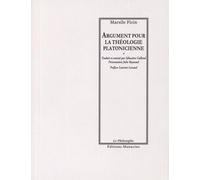 Argument pour la théologie platonicienne