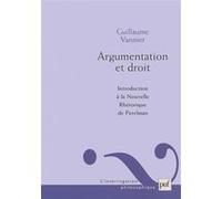 Argumentation et droit Guillaume Vannier (Auteur)