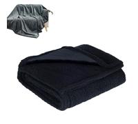 Argumub Boonger Couverture imperméable double face pour couple - Couverture de lit douce pour l'intimité - Protection de meubles (noir, L : 145 x 165 cm)