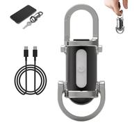 Argumub Whoonly Multifonctionnel Lampe Torche Puissante, 6000 Lumens Lampe De Poche Porte Clef, Portable étanche Petite Lampe De Poche LED, Pour Camping, Promenades Nocturnes, Urgence (gris)