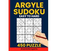 Argyle Sudoku Puzzle Book for Adults: 450 Brain-Challenging Puzzles from Easy to Hard: Enjoy Unique Diagonal Sudoku Variants for Mindful Relaxation and Logical Fun