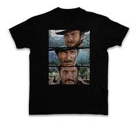 ARHAR The Good The Bad and The Ugly T-Shirt - Le Bon Cowboy US LA Brute ET Le Truand Black XL