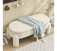 Arhatreya Banc de rangement élégant pour chambre à coucher, garde-robe, entrée et salon avec espace de rangement, tissu chenille de qualité supérieure avec cadre en bois massif, banc antidérapant