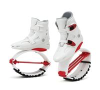 ARHEORMUH Kangaroo Jumps Shoes Chaussures Blanches De Remise en Forme Unisex, Bottes De Formation De Saut De Doublure Confortable pour l'exercice Et Le Plaisir, Charge 30-110kg(M 33-35EU)