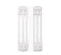 ARHEORMUH Kangaroo Jumps Shoes Ressorts Colorés en TPU, 2 Pièces, pour Chaussures De Saut Rebondissantes, Botte Lunaire, Max 110KG, Aucun Outil Nécessaire, Remplacement sans Effort(White,M 35-37EU)