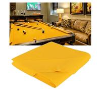 ARHEORMUH Tissu de Billard Feutre 9 Pieds Tissu De Table De Billard À Vitesse Rapide avec 6 Bandes, Kit De Remplacement De Feutre De Table De Billard Pré-coupé pour Les Sports D'intérieur(Yellow)