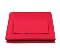 ARHEORMUH Tissu de Billard Feutre Nappe De Billard De 9 Pieds/2.8M avec 6 Bandes De Tissu, Feutre De Table De Billard Prédécoupé À Vitesse Rapide pour Les Hôtels, Les Clubs(Red)