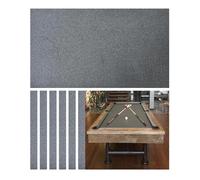 ARHEORMUH Tissu de Billard Feutre Nappe De Billard Prédécoupée 9 Pieds, Mélange Peigné, Feutre Table avec 6 Bandes pour Hôtels, Clubs, Salles Jeux À Domicile(Gray)