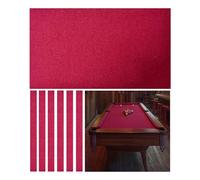 ARHEORMUH Tissu de Billard Feutre Nappe De Billard Prédécoupée 9 Pieds, Mélange Peigné, Feutre Table avec 6 Bandes pour Hôtels, Clubs, Salles Jeux À Domicile(Pink)