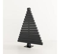 ARHome Sapin en Bois, 41 x 31 cm, Bleu Nuit, Sapin de Noël, Décoration de Noël, Made in Italy