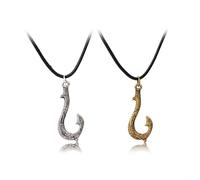 ARHZ 2 pièces Collier pour Vaiana, Collier pendentif océan de Moana Maui,collier crochet marin,Cadeaux de Noël, d'Halloween et d'anniversaire