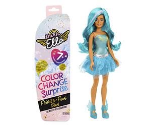 Aria- MGA's Dream Fées avec Changement de Couleur Collectionner - Découvrez 1 poupée de 29 cm & Plus de 7 Surprises Dont 1 Perruque, 1 Jupe, des Bottes & + -3 Ans + -Ella, Bleu Sarcelle, 578017EUC