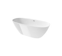Ariane baignoire îlot en stonex avec trop plein 1650 x 750 blanc - ROCA A248470000