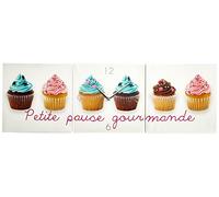 ARIANE HL-30 * 30 * 3CU2 Tryptique Horloge Toile Multicolore 30 x 30 x 3 cm