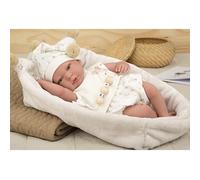 Arias Poupée Reborn Aday 40CM Poupée Nouveau-Né Dans La Boîte + Tétine Originale