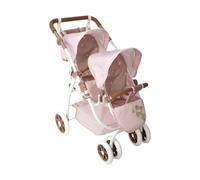 ARIAS - Poussette double Bear, pliable, avec roues avant pivotantes et guidon réglable. Comprend un sac. Hauteur du guidon : 47 à 77 cm. Dimensions : 45 x 70 x 73 cm. Jouet pour enfants de plus de 3