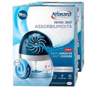 Ariasana Aero 360° Absorbeur d'humidité 2 en 1 Déshumidificateur en plastique recyclé non électrique empêche la condensation des moisissures mauvaises odeurs avec recharge Tab de 450 g - 2