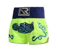 ARIASS Short MMA, Muay Thai, Arts Martiaux, Combat en Cage, BJJ, Boxe, Short de Combat Grappling pour Hommes Femmes Enfants(Green 2,L)