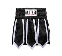 ARIASS Short Muay Thai, Short de Boxe MMA Cross Training pour Homme, Short d'entraînement de Combat Doux, BJJ Training Jiu Jitsu No Gi Wear pour Arts Martiaux, Cage Fight, Muay Th(Size:S,Color:Noir)