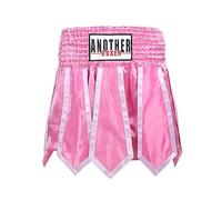 ARIASS Short Muay Thai, Short de Boxe MMA Cross Training pour Homme, Short d'entraînement de Combat Doux, BJJ Training Jiu Jitsu No Gi Wear pour Arts Martiaux, Cage Fight, Muay Th(Size:L,Color:Rose)