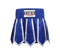 ARIASS Short Muay Thai, Short de Boxe MMA Cross Training pour Homme, Short d'entraînement de Combat Doux, BJJ Training Jiu Jitsu No Gi Wear pour Arts Martiaux, Cage Fight, Muay Th(Size:L,Color:Bleu)