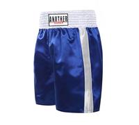 ARIASS Shorts Muay Thai, Nouveaux Shorts de Boxe, Pantalons de Combat Longs de Style Boxe, Shorts de compétition d'anneaux for Hommes et Femmes (Color : Blue, Size : X-Large)
