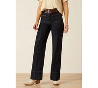 Ariat Ariat Blue Ultra High Rise Tomboy Western Utility Wide Leg Jeans