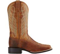 Ariat Ariat Brown Ariat Brown Round Up Wide Square Toe Western Boots