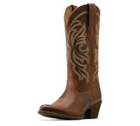 ARIAT Bottes décontractées Heritage J Toe avec Broderie Bout Pointu et Talon Bas 2,5-5,1 cm - Noir, Sassy Brown, 38.5 EU