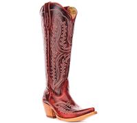 Ariat Casanova Bottes De Cowboy Pour Femme En Cuir Rouge Foncé EU 36-42