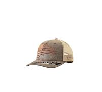 Ariat Casquette Semi-courbée pour Jeunes avec Drapeau Vieilli, Marron