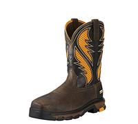 ARIAT - Chaussures de Travail Western Intrepid Venttek Comp Toe Intrepid pour Hommes, 41 W EU, Cocoa Brown/Work Orange