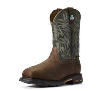 ARIAT - Chaussures de Travail Workhog CSA Comp Toe Western pour Hommes, 48 M EU, Ridge Brown/Moss Green
