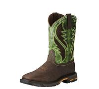 ARIAT - Chaussures de Travail Workhog Venttek Comp Toe Western pour Hommes, 45 W EU, Bruin Brown/Grass Green
