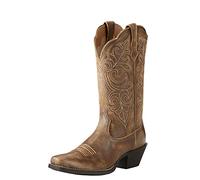 ARIAT - Chaussures Femme Western Round Round Up Toe Western, 36.5 W EU, Vintage Bomber