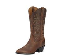 Ariat - Chaussures Heritage Western Femmes Heritage R Toe, 38 M EU, Distressed Brown