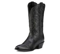 Ariat - Chaussures Heritage Western Femmes Heritage R Toe, 41.5 M EU, Black Deertan