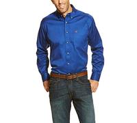 ARIAT Chemise en sergé Solide Coupe Classique-Manches Longues Western boutonnée pour Homme, Ultramarine