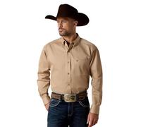 ARIAT - Chemise tissée Western Twillt Hommes, Large, Khaki