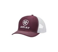 ARIAT Classic Heather Trucker Hat Burgundy/White
