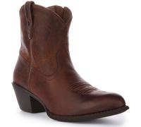 ARIAT Darlin Cuir Sassy Unique Couture Ouest Bottes Marron Foncé Femmes UK 3 - 8