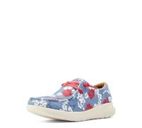 Ariat Femme Hilo Western Aloha Mocassin, Prin à pareau Rouge, Blanc et Bleu, 37 EU