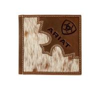 ARIAT Grand portefeuille à deux volets en poils de veau Marron, marron, Western