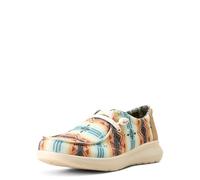 ARIAT Hilo Chaussures décontractées en denim gris délavé pour homme, Coucher de soleil sud-ouest/marron vieilli, 43 EU