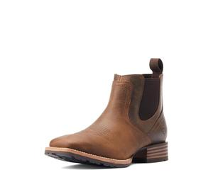 ARIAT Hybrid Low Boy Men's Full Grain Leather Western Ankle Boot (Brun, EU 45)